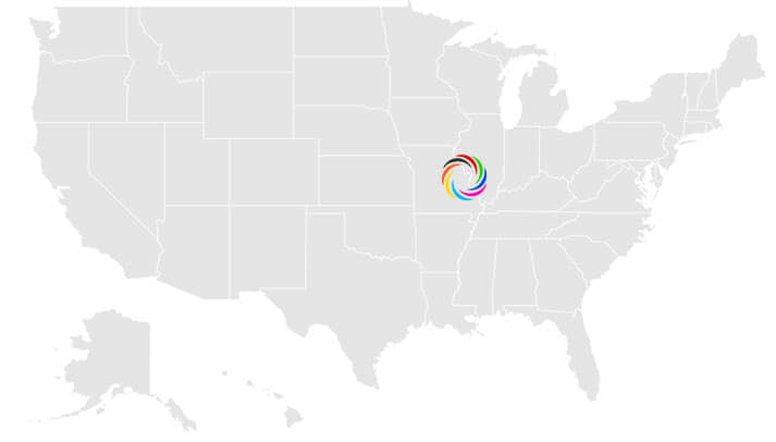 RBS location in USA map